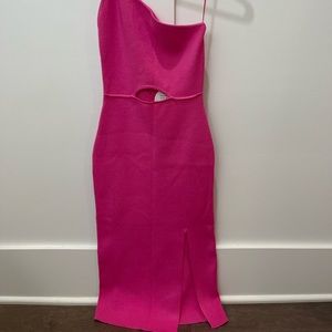 Petal & Pup Pink One-Shoulder Dress